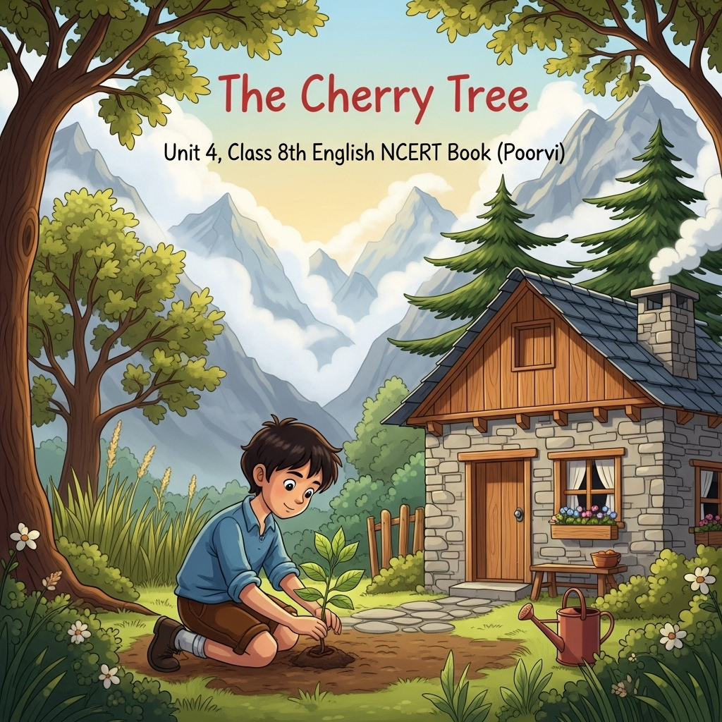 Complete Solutions and Summary – The Cherry Tree – NCERT Class 8, English, Unit 4 – Summary, Questions, Answers, Extra Questions