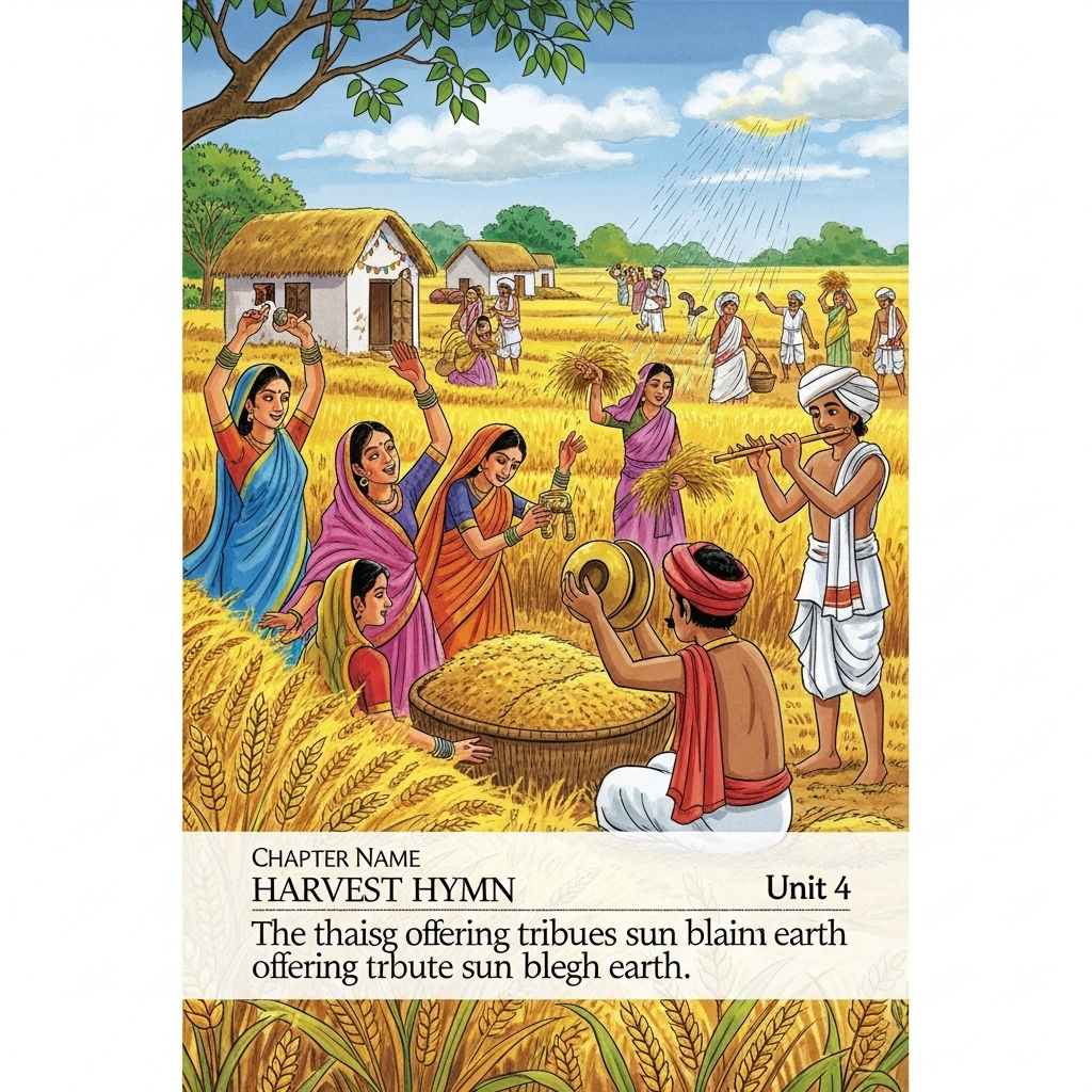 Complete Solutions and Summary – Harvest Hymn – NCERT Class 8, English, Unit 4 – Summary, Questions, Answers, Extra Questions