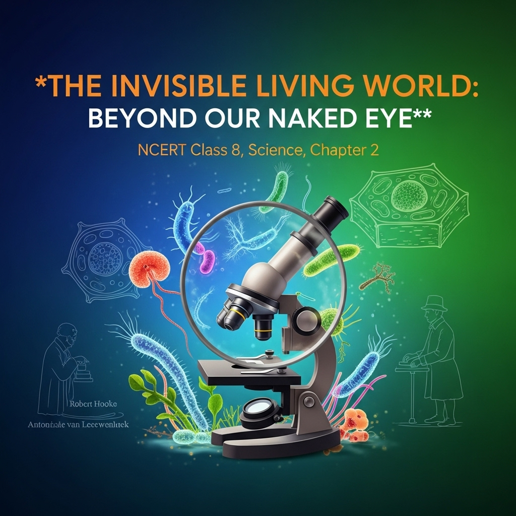 Complete Solutions and Summary of The Invisible Living World: Beyond Our Naked Eye – NCERT Class 8, Science, Chapter 2 – Summary, Questions, Answers, Extra Questions