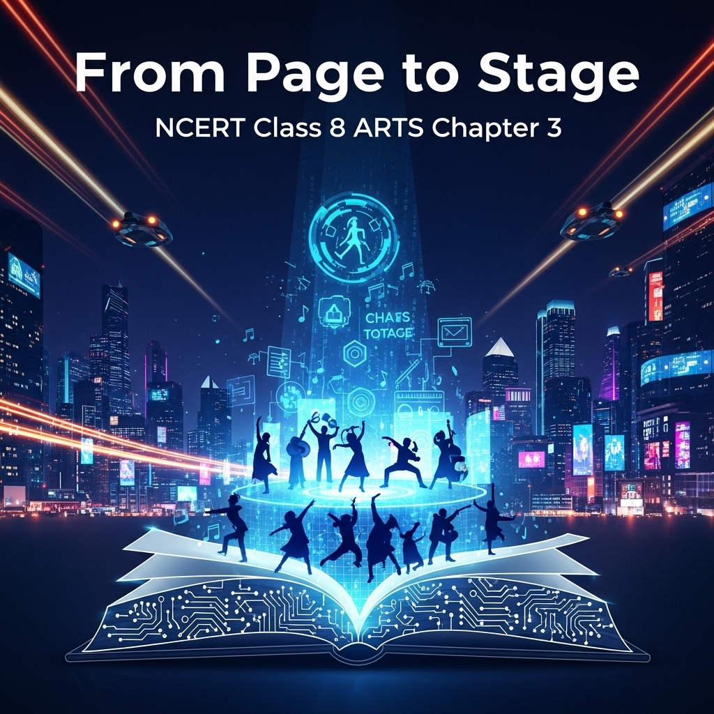 Complete Solutions and Summary of From Page to Stage – NCERT Class 8, Arts, Chapter 3 – Summary, Questions, Answers, Extra Questions