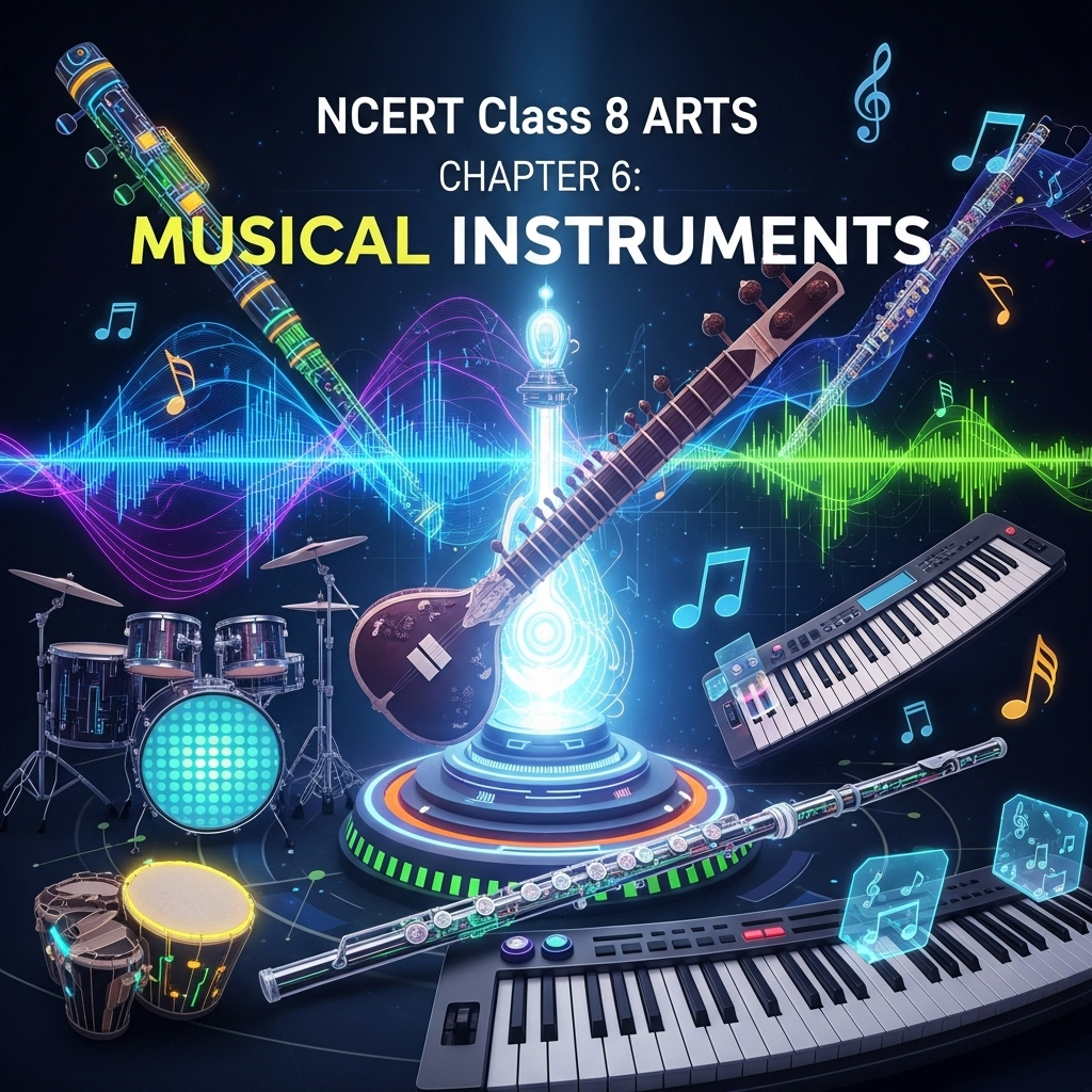 Complete Solutions and Summary of Musical Instruments – NCERT Class 8, Arts, Chapter 6 – Summary, Questions, Answers, Extra Questions