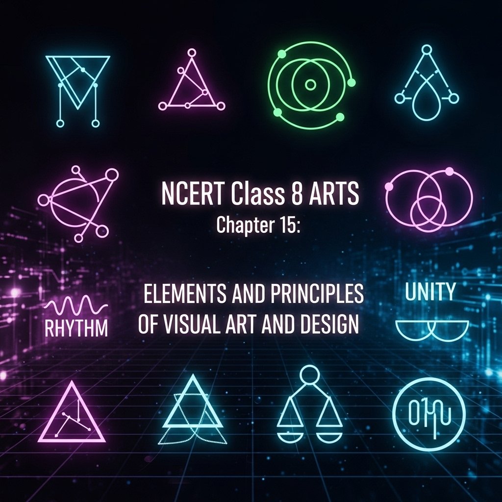 Complete Solutions and Summary of Elements and Principles of Visual Art and Design – NCERT Class 8, Arts, Chapter 15 – Summary, Questions, Answers, Extra Questions