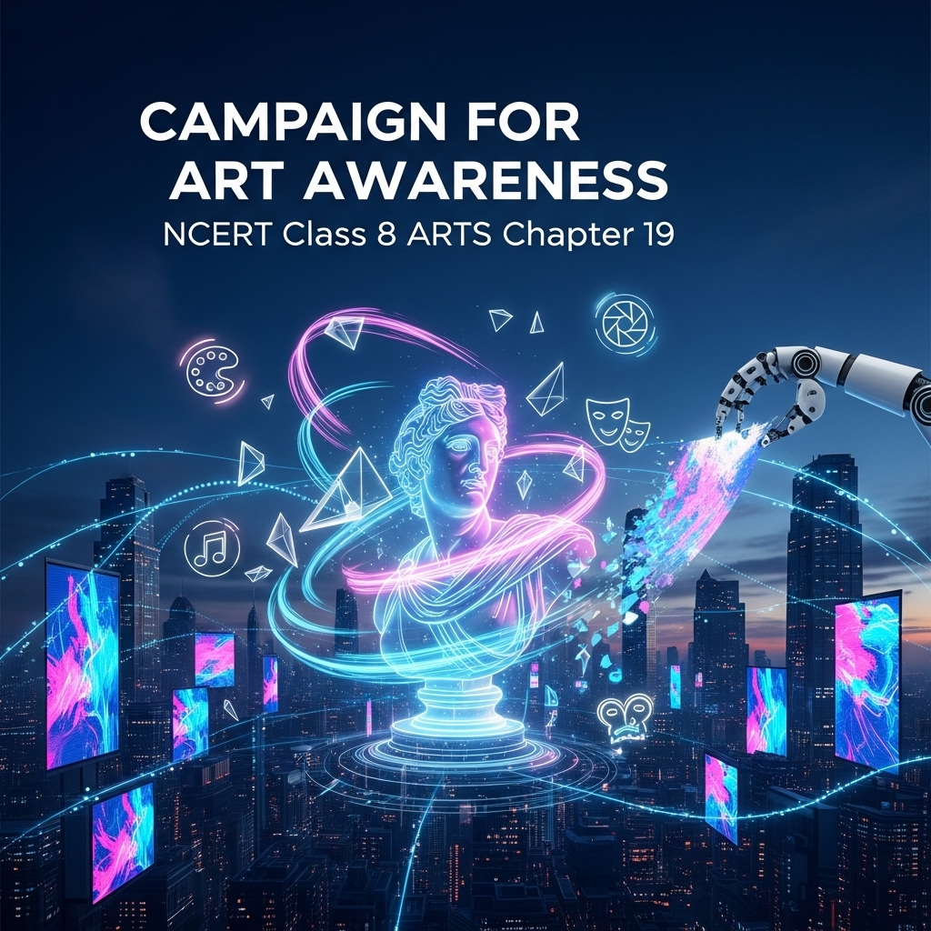 Complete Solutions and Summary of Campaign for Art Awareness – NCERT Class 8, Arts, Chapter 19 – Summary, Questions, Answers, Extra Questions