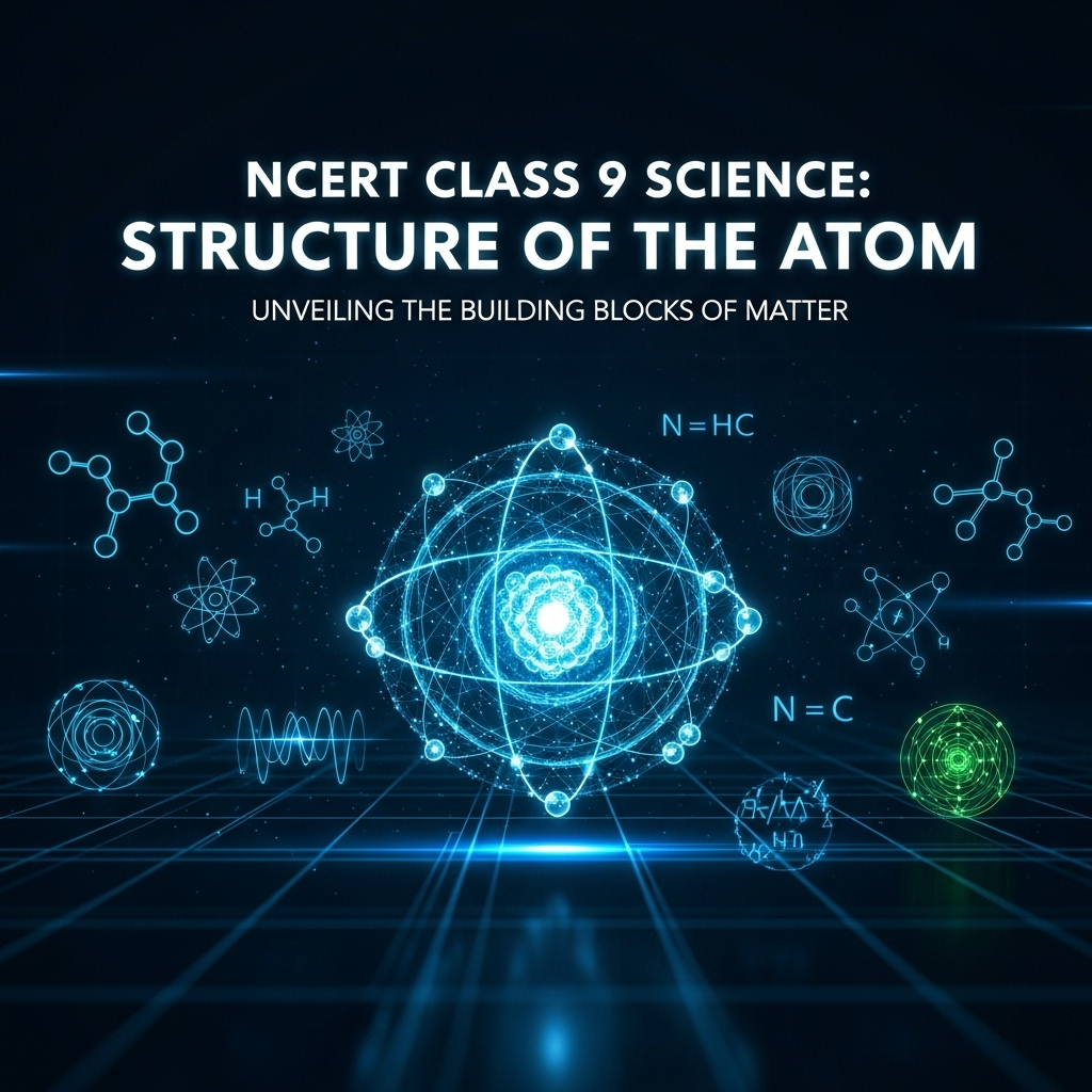 Complete Solutions and Summary of Structure of the Atom – NCERT Class 9, Science, Chapter 4 – Summary, Questions, Answers, Extra Questions