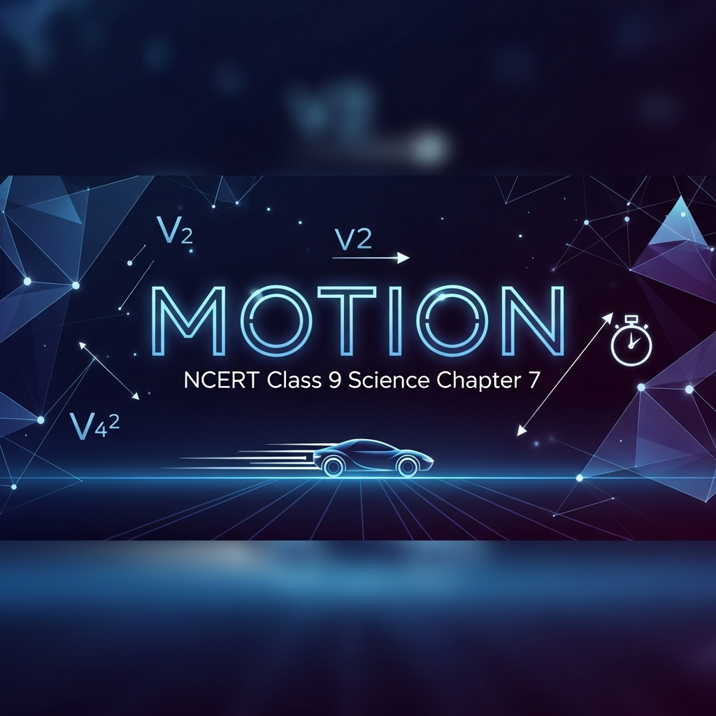 Complete Solutions and Summary of Motion – NCERT Class 9, Science, Chapter 7 – Summary, Questions, Answers, Extra Questions