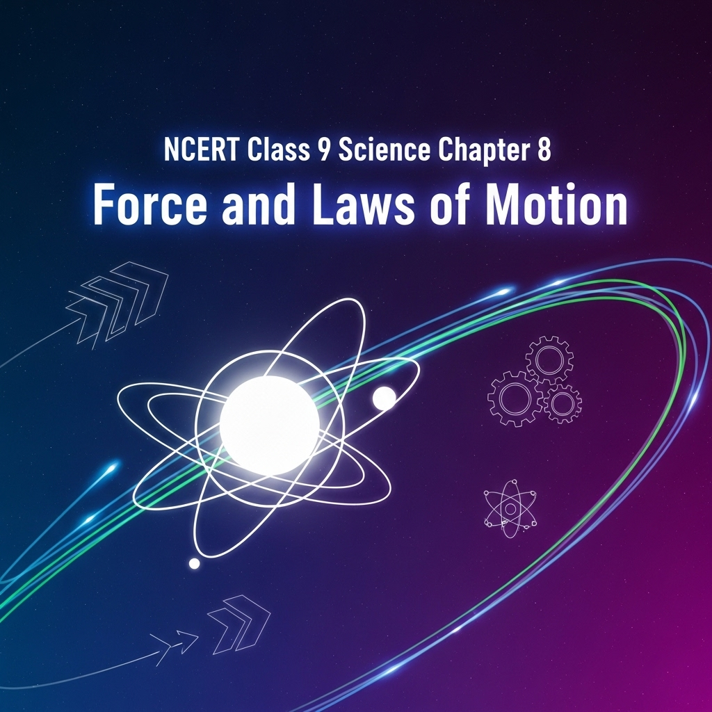 Complete Solutions and Summary of Force and Laws of Motion – NCERT Class 9, Science, Chapter 8 – Summary, Questions, Answers, Extra Questions