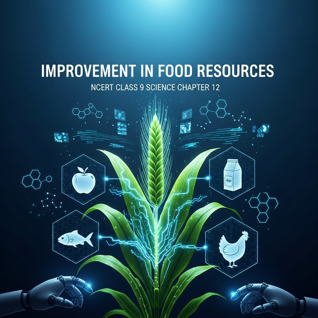 Complete Solutions and Summary of Improvement in Food Resources – NCERT Class 9, Science, Chapter 12 – Summary, Questions, Answers, Extra Questions