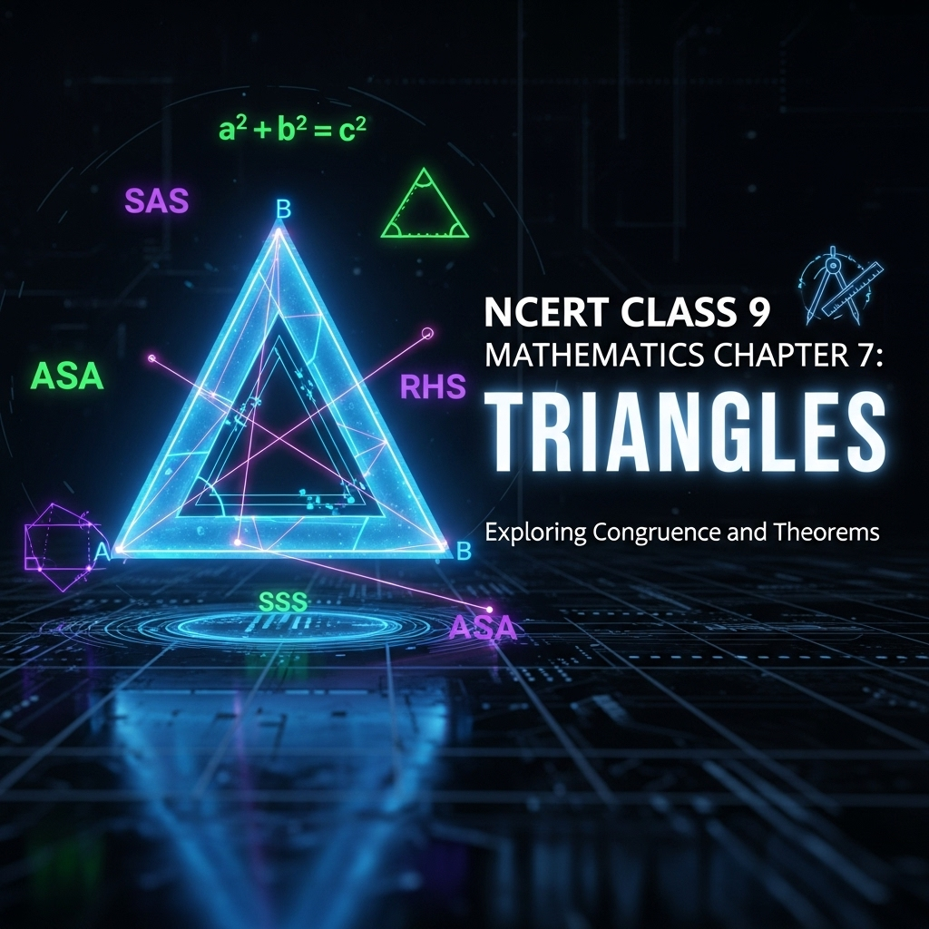 Complete Solutions and Summary of Triangles – NCERT Class 9, Mathematics, Chapter 7 – Summary, Questions, Answers, Extra Questions