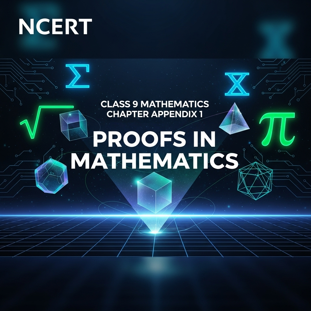 Complete Solutions and Summary of Proofs in Mathematics – NCERT Class 9, Mathematics, Appendix 1 – Summary, Questions, Answers, Extra Questions