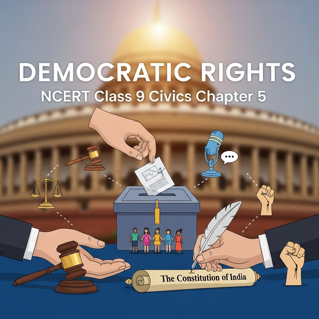 Complete Solutions and Summary of Democratic Rights – NCERT Class 9, Civics, Chapter 5 – Summary, Questions, Answers, Extra Questions