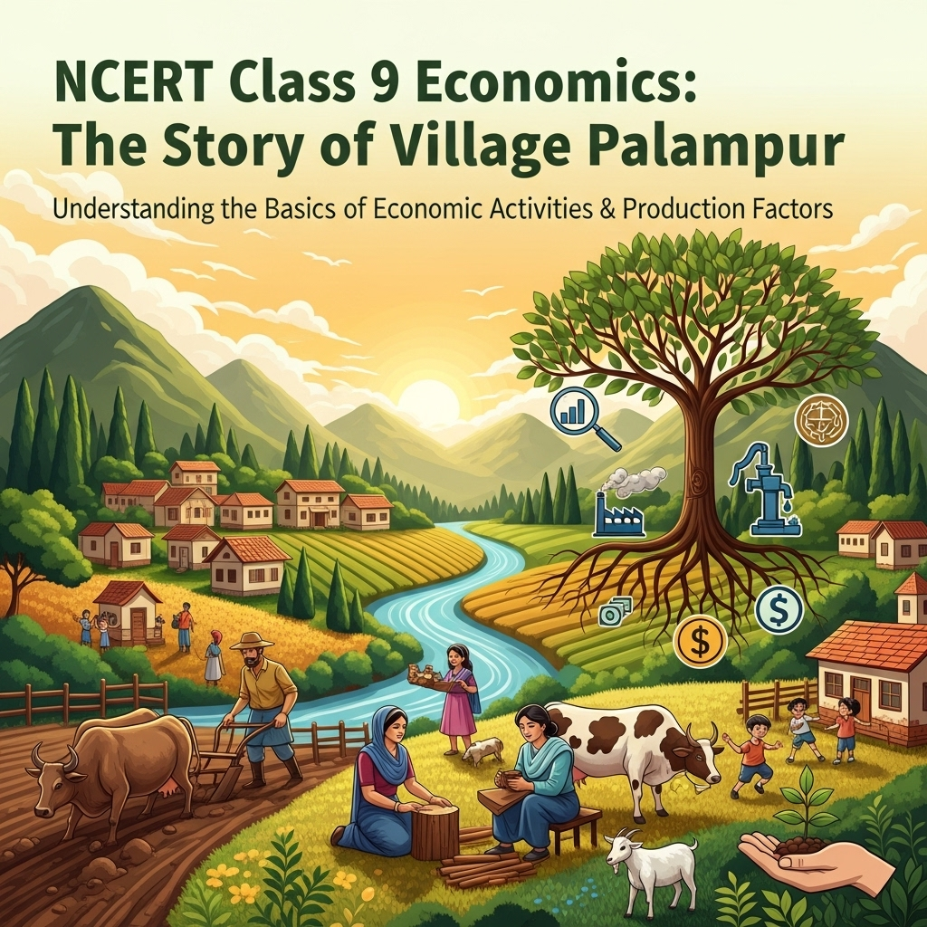 Complete Solutions and Summary of The Story of Village Palampur – NCERT Class 9, Economics, Chapter 1 – Summary, Questions, Answers, Extra Questions