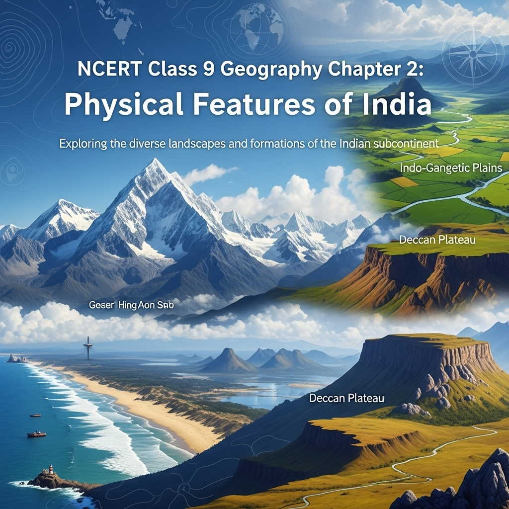 Complete Solutions and Summary of Physical Features of India – NCERT Class 9, Geography, Chapter 2 – Summary, Questions, Answers, Extra Questions