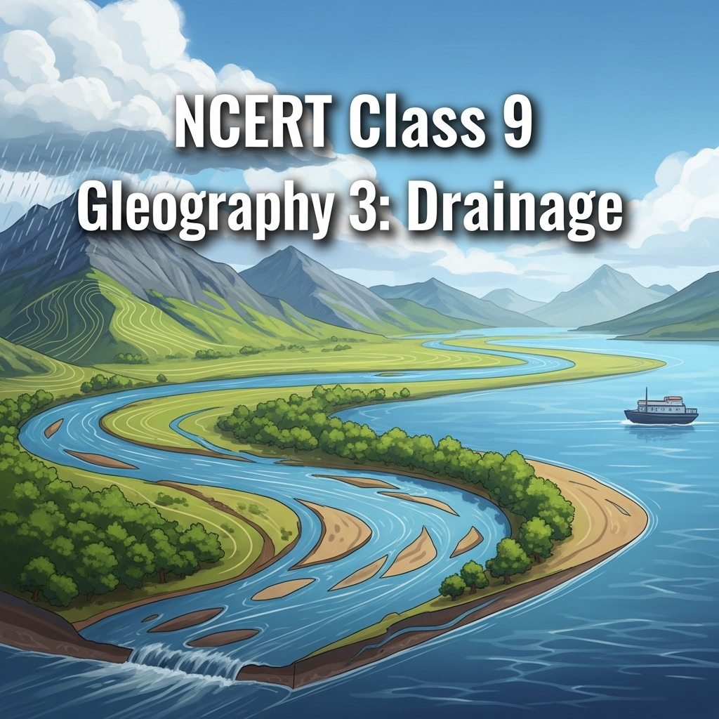 Complete Solutions and Summary of Drainage – NCERT Class 9, Geography, Chapter 3 – Summary, Questions, Answers, Extra Questions