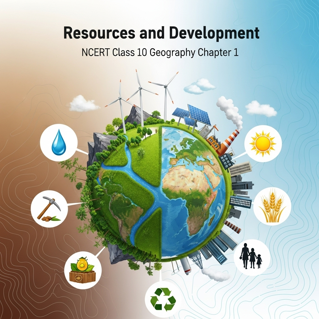 Complete Solutions and Summary of Resources and Development – NCERT Class 10, Geography, Chapter 1 – Summary, Questions, Answers, Extra Questions