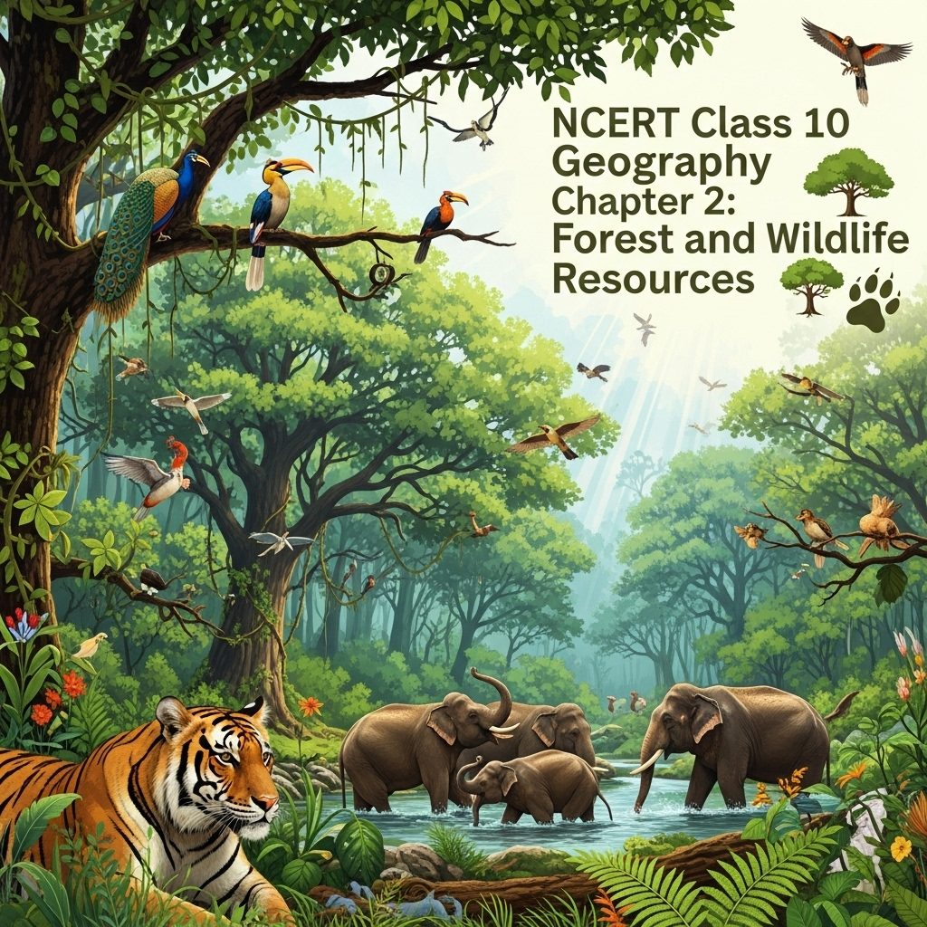 Complete Solutions and Summary of Forest and Wildlife Resources – NCERT Class 10, Geography, Chapter 2 – Summary, Questions, Answers, Extra Questions