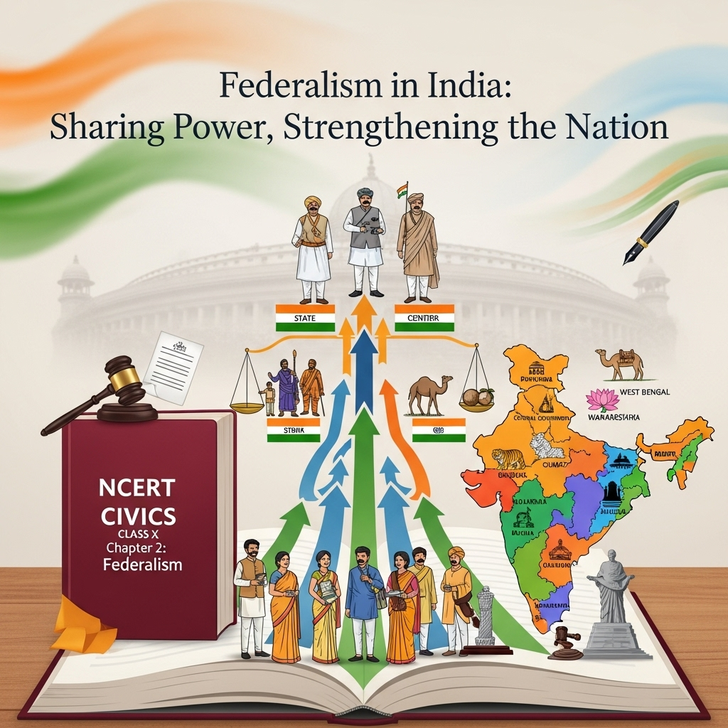 Complete Solutions and Summary of Federalism – NCERT Class 10, Civics, Chapter 2 – Summary, Questions, Answers, Extra Questions