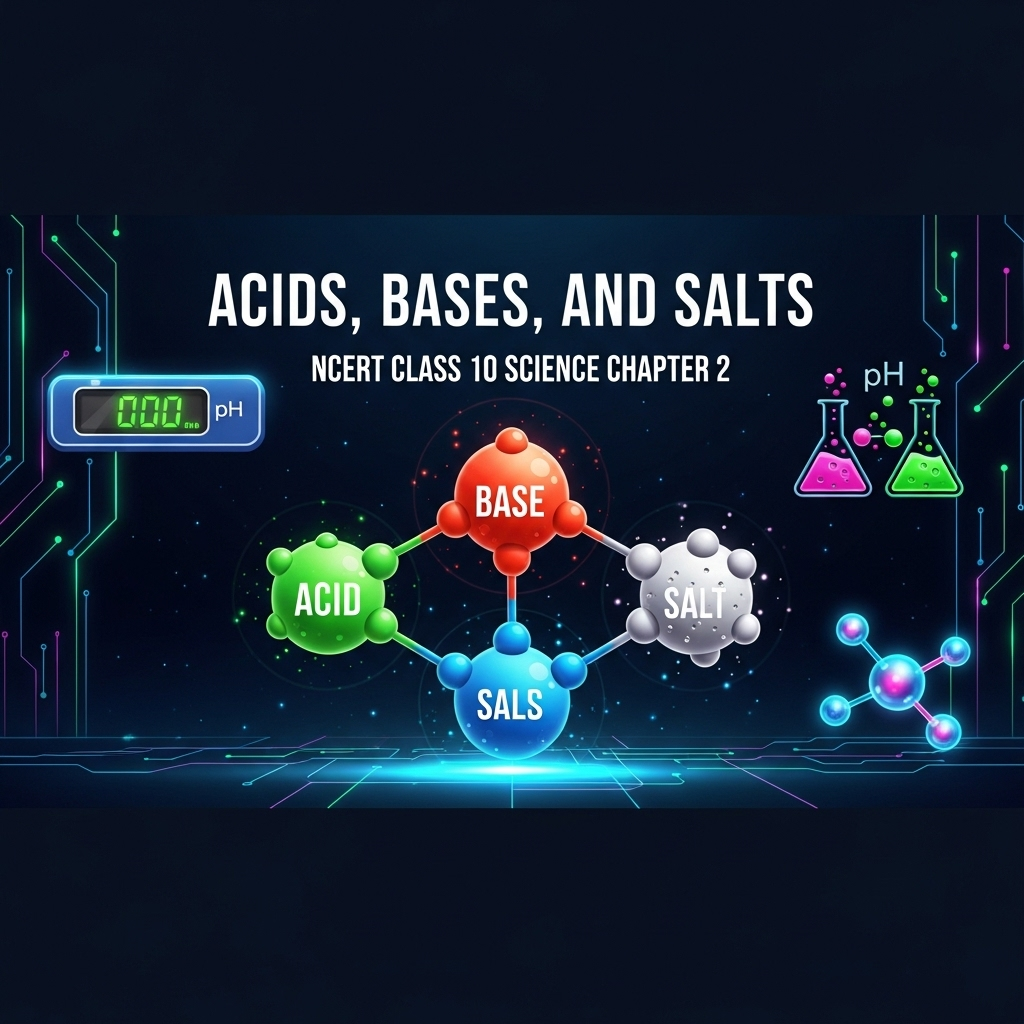 Complete Solutions and Summary of Acids, Bases and Salts – NCERT Class 10, Science, Chapter 2 – Summary, Questions, Answers, Extra Questions