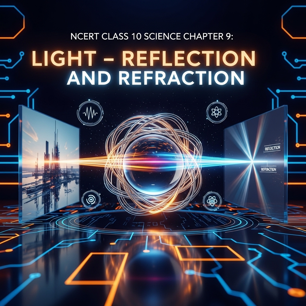 Complete Solutions and Summary of Light – Reflection and Refraction – NCERT Class 10, Science, Chapter 9 – Summary, Questions, Answers, Extra Questions