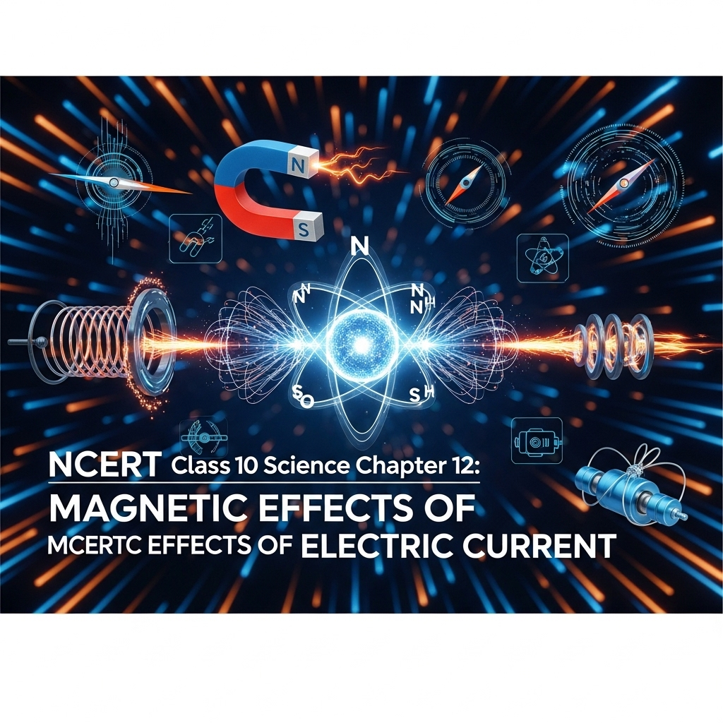 Complete Solutions and Summary of Magnetic Effects of Electric Current – NCERT Class 10, Science, Chapter 12 – Summary, Questions, Answers, Extra Questions