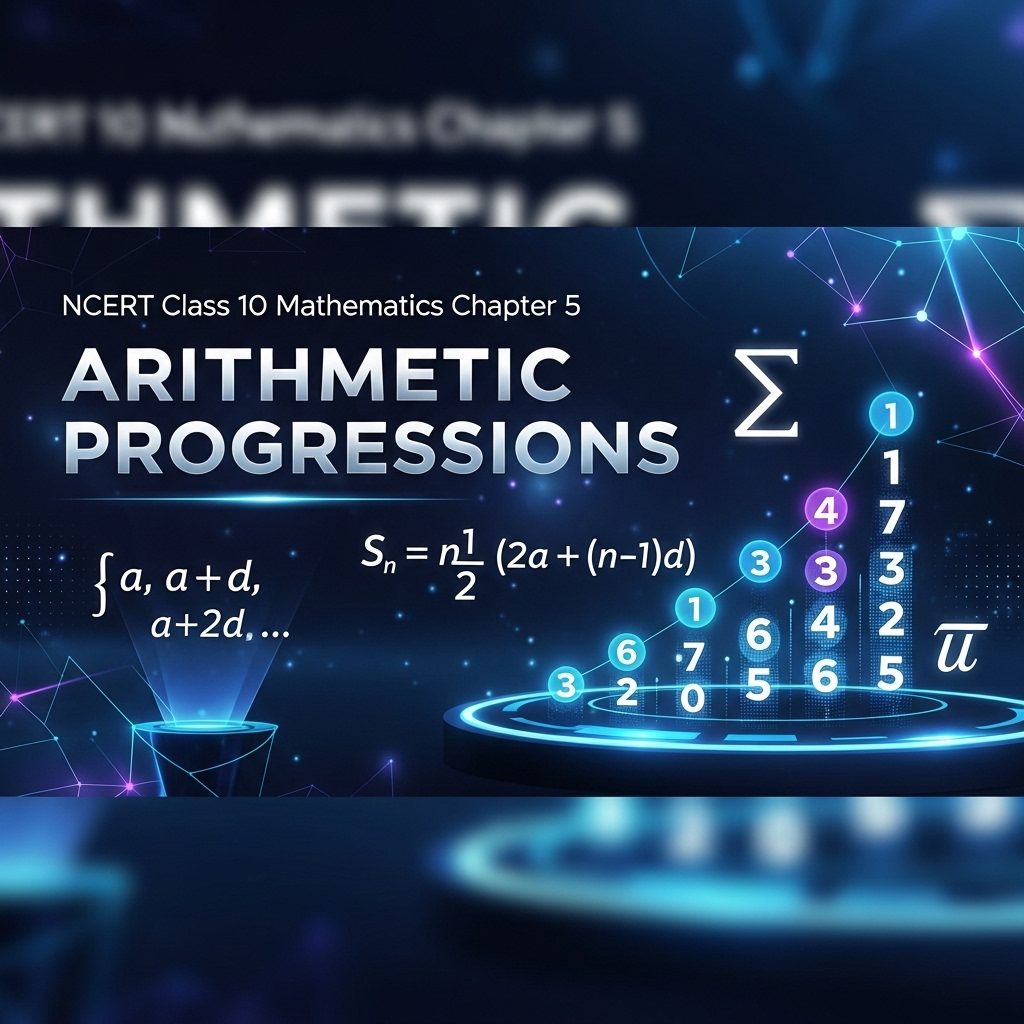 Complete Solutions and Summary of Arithmetic Progressions – NCERT Class 10, Mathematics, Chapter 5 – Summary, Questions, Answers, Extra Questions