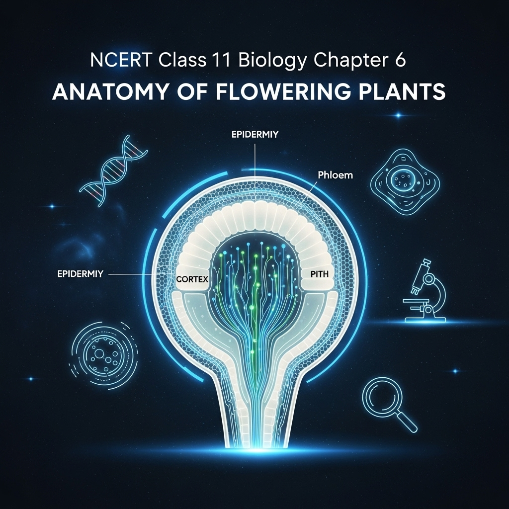 Complete Solutions and Summary of Anatomy of Flowering Plants β NCERT Class 11, Biology, Chapter 6 β Summary, Questions, Answers, Extra Questions
