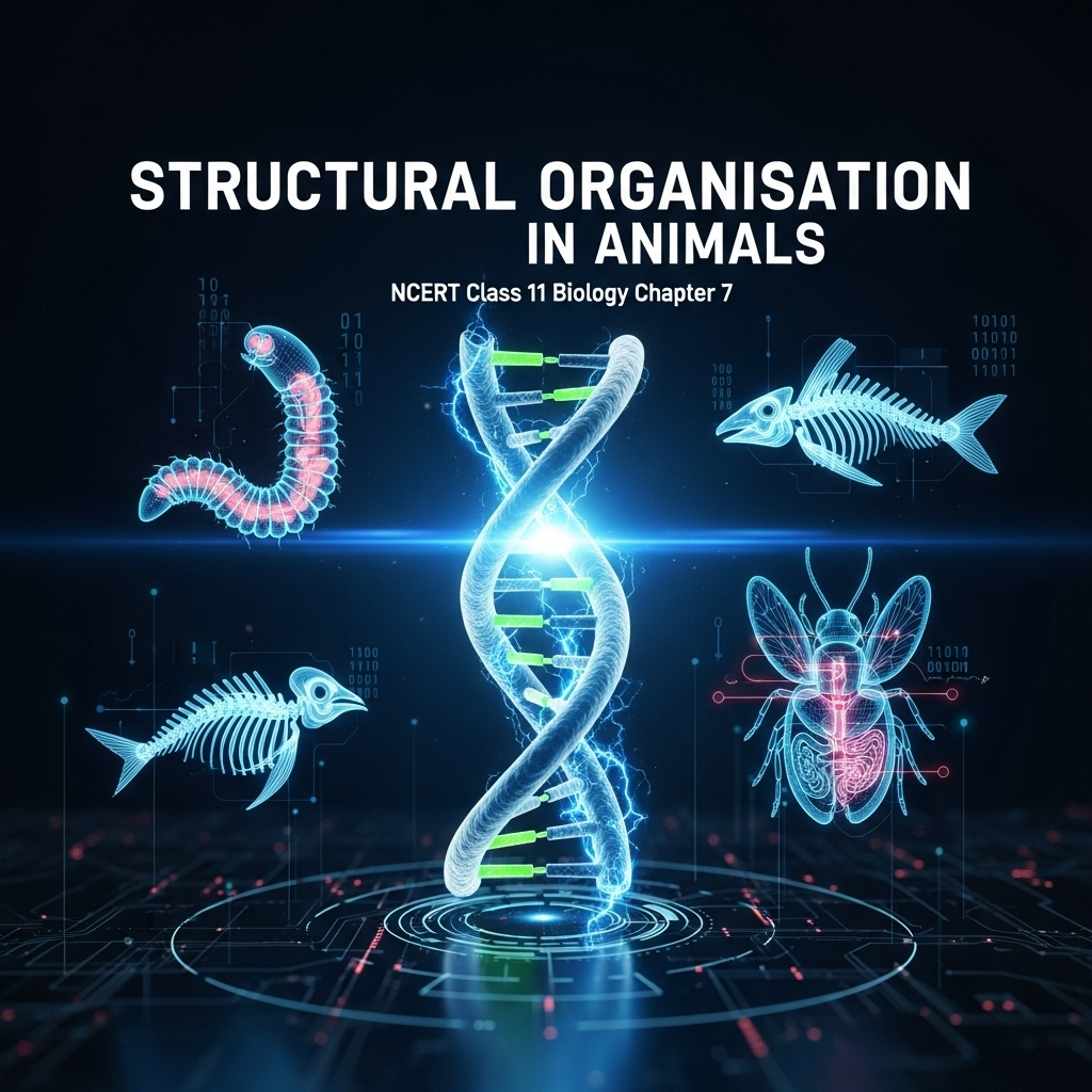 Complete Solutions and Summary of Structural Organisation in Animals β NCERT Class 11, Biology, Chapter 7 β Summary, Questions, Answers, Extra Questions