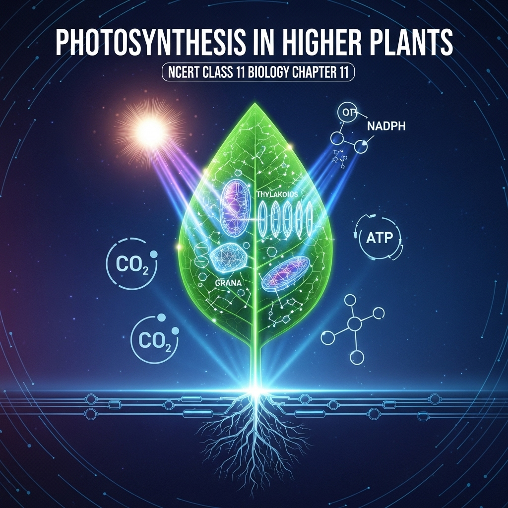Complete Solutions and Summary of Photosynthesis in Higher Plants β NCERT Class 11, Biology, Chapter 11 β Summary, Questions, Answers, Extra Questions