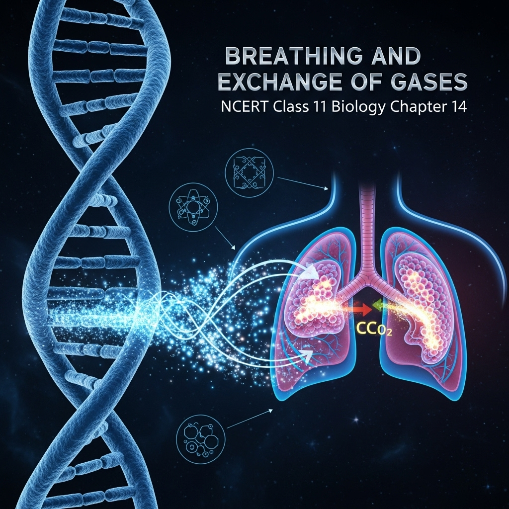 Complete Solutions and Summary of Breathing and Exchange of Gases β NCERT Class 11, Biology, Chapter 14 β Summary, Questions, Answers, Extra Questions