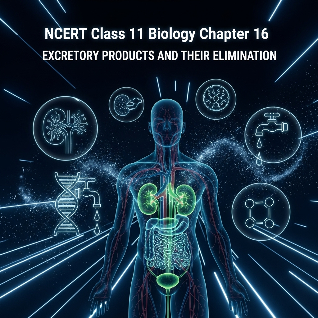Complete Solutions and Summary of Excretory Products and Their Elimination β NCERT Class 11, Biology, Chapter 16 β Summary, Questions, Answers, Extra Questions