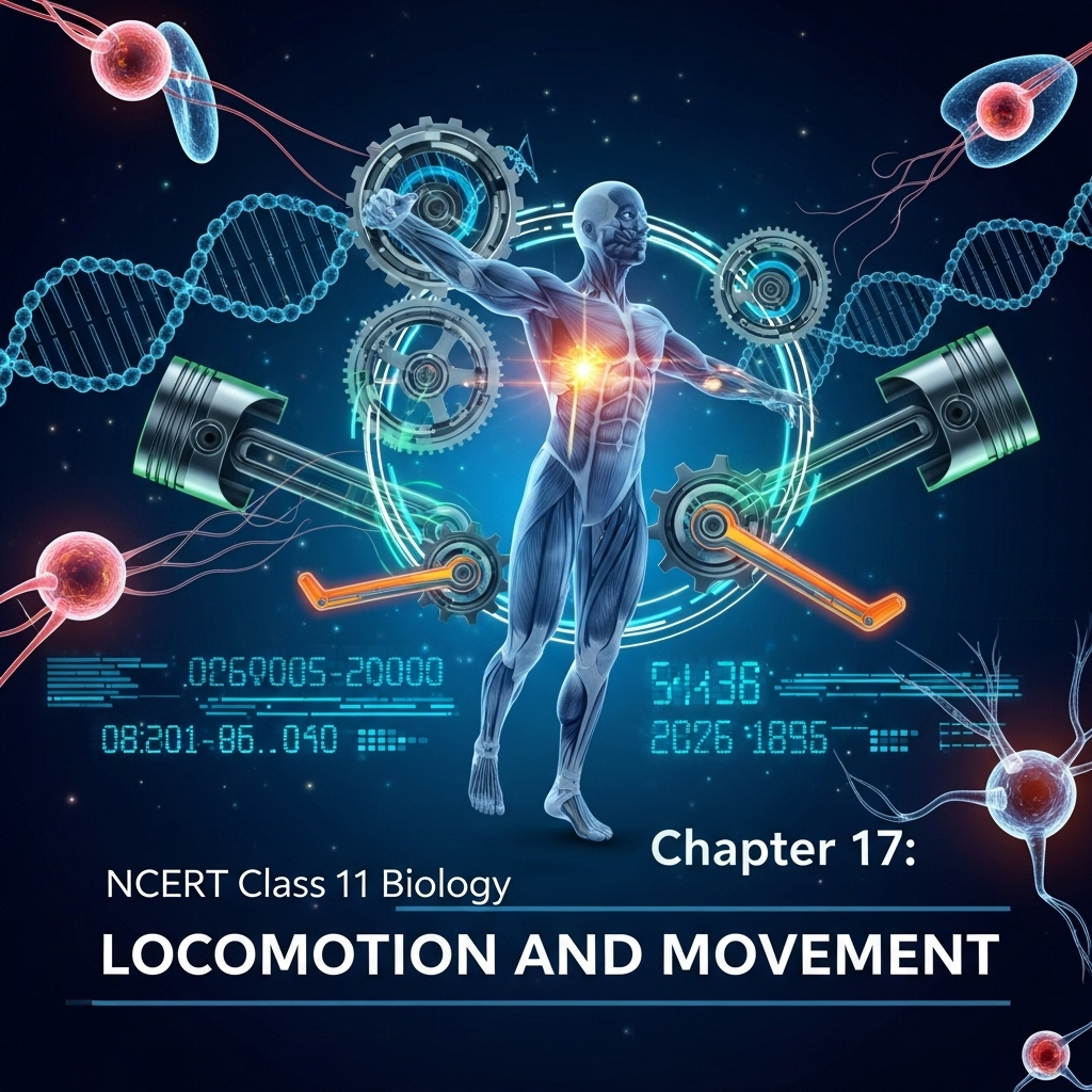 Complete Solutions and Summary of Locomotion and Movement β NCERT Class 11, Biology, Chapter 17 β Summary, Questions, Answers, Extra Questions