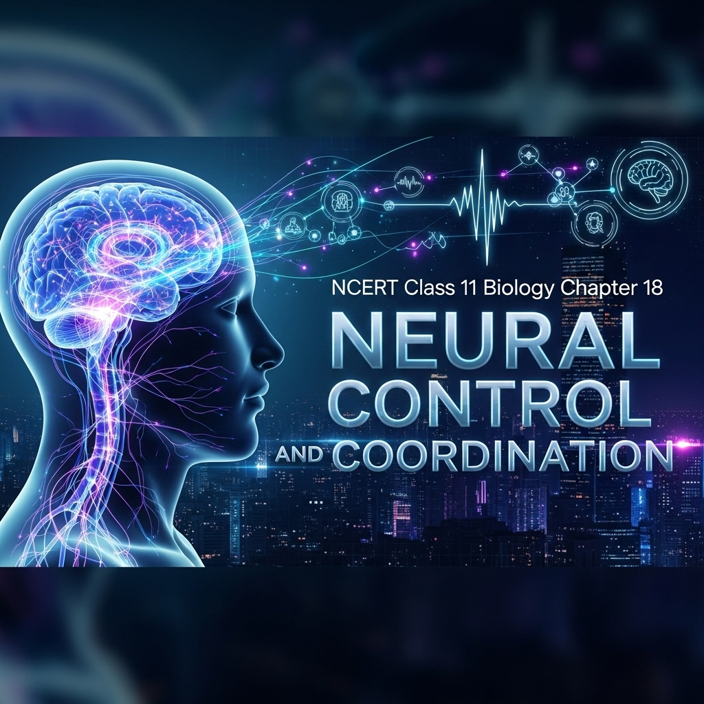 Complete Solutions and Summary of Neural Control and Coordination β NCERT Class 11, Biology, Chapter 18 β Summary, Questions, Answers, Extra Questions