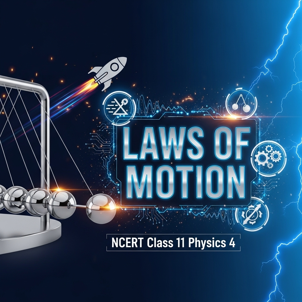 Complete Solutions and Summary of Laws of Motion β NCERT Class 11, Physics, Chapter 4 β Summary, Questions, Answers, Extra Questions