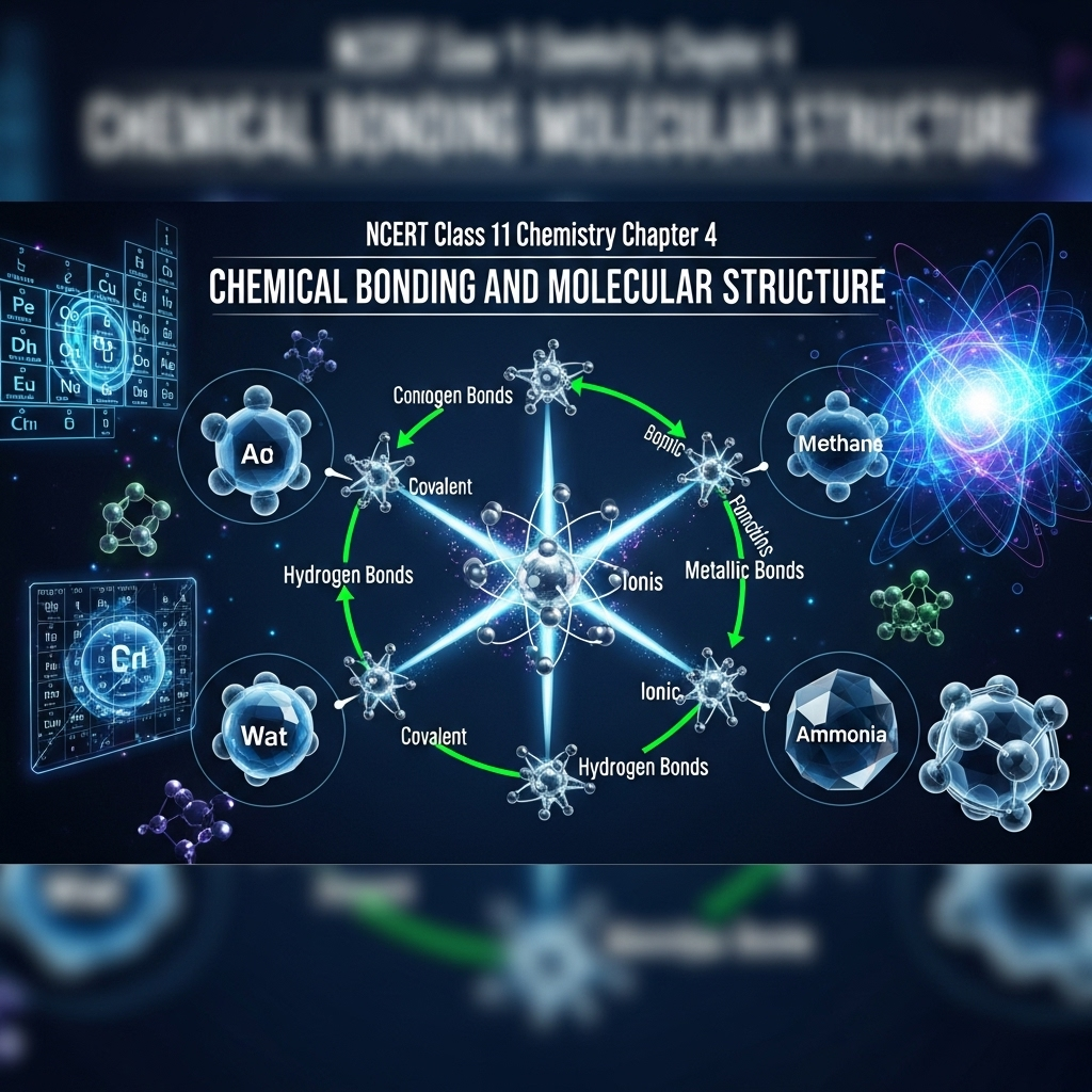 Complete Solutions and Summary of Chemical Bonding and Molecular Structure β NCERT Class 11, Chemistry, Chapter 4 β Summary, Questions, Answers, Extra Questions
