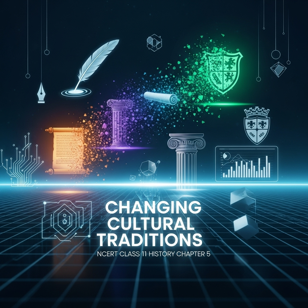 Complete Solutions and Summary of Changing Cultural Traditions – NCERT Class 11, History, Chapter 5 – Summary, Questions, Answers, Extra Questions