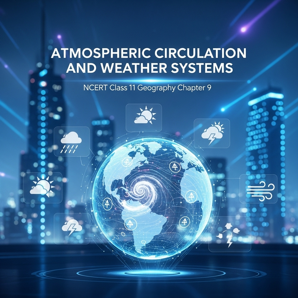 Complete Solutions and Summary of Atmospheric Circulation and Weather Systems – NCERT Class 11, Geography, Chapter 9 – Summary, Questions, Answers, Extra Questions