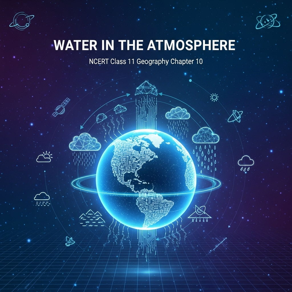 Complete Solutions and Summary of Water in the Atmosphere β NCERT Class 11, Geography, Chapter 10 β Summary, Questions, Answers, Extra Questions
