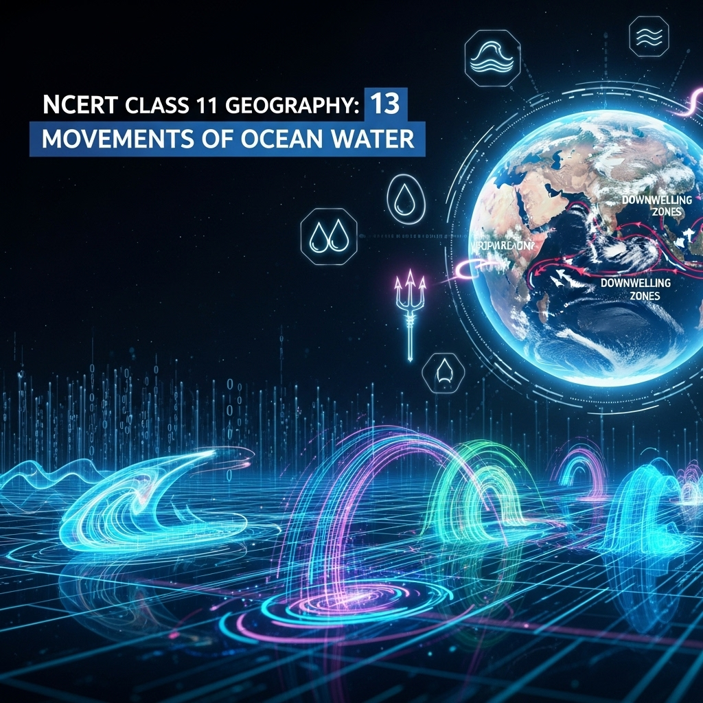 Complete Solutions and Summary of Movements of Ocean Water β NCERT Class 11, Geography, Chapter 13 β Summary, Questions, Answers, Extra Questions