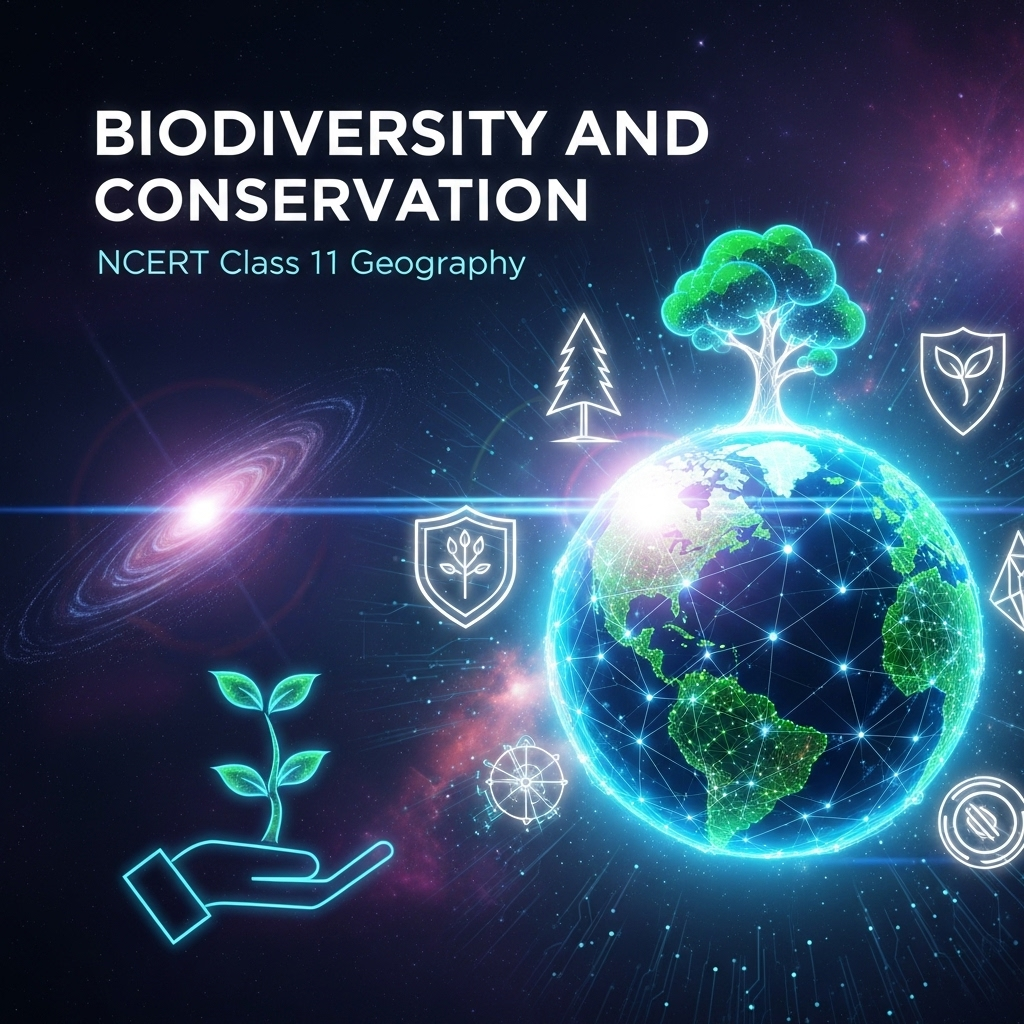 Complete Solutions and Summary of Biodiversity and Conservation β NCERT Class 11, Geography, Chapter 14 β Summary, Questions, Answers, Extra Questions