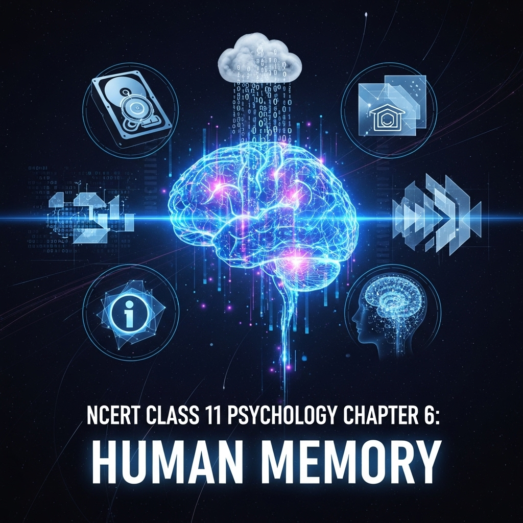 Complete Solutions and Summary of Human Memory β NCERT Class 11, Psychology, Chapter 6 β Summary, Questions, Answers, Extra Questions
