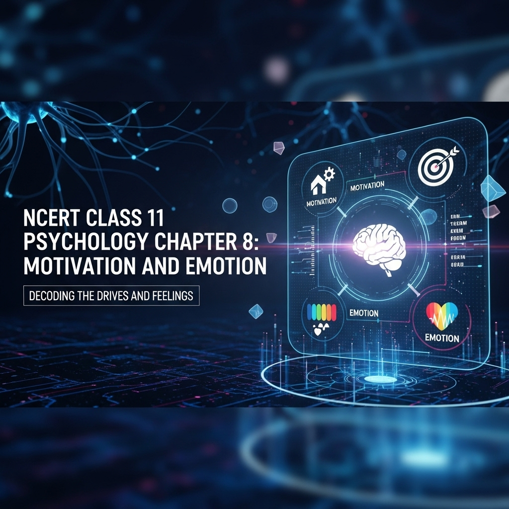 Complete Solutions and Summary of Motivation and Emotion β NCERT Class 11, Psychology, Chapter 8 β Summary, Questions, Answers, Extra Questions