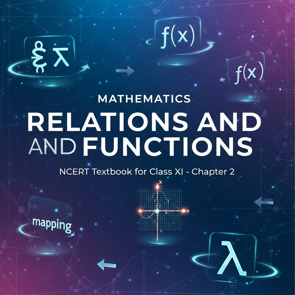 Relations and Functions β NCERT Class 11 Mathematics Chapter 2 β Ordered Pairs, Relations, Domain, Range, Functions & Algebra of Functions