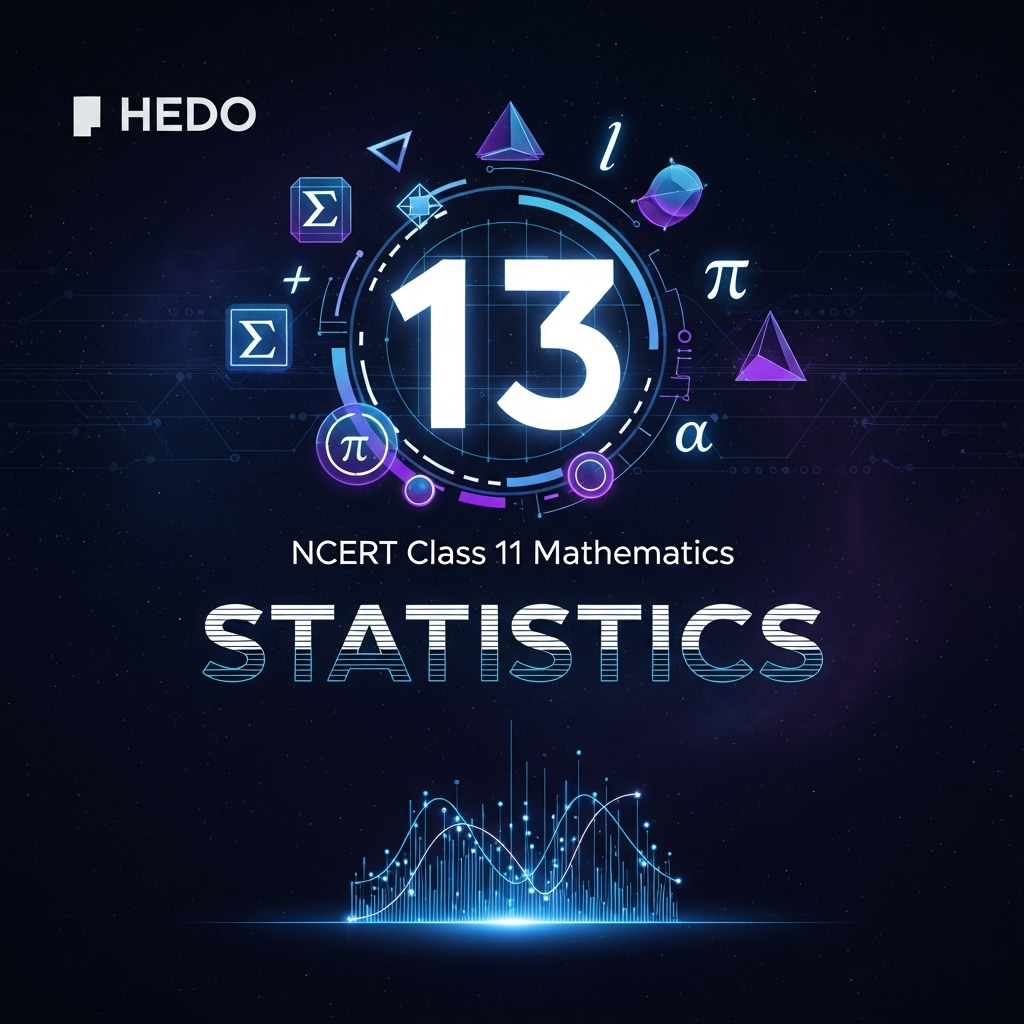 Statistics β NCERT Class 11 Mathematics Chapter 13 β Measures of Central Tendency, Dispersion, Variance, and Standard Deviation