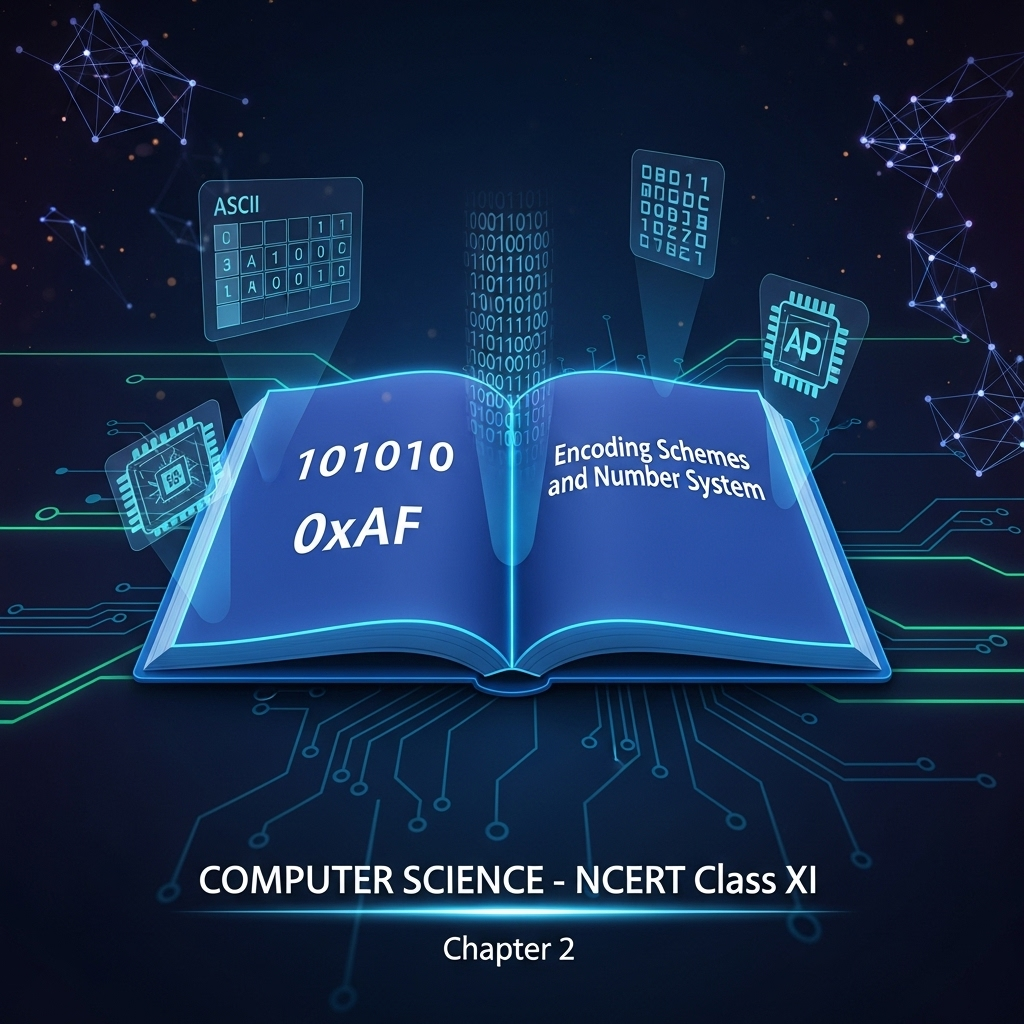 Encoding Schemes and Number System β NCERT Class 11 Computer Science Chapter 2 β ASCII, ISCII, UNICODE, Binary, Octal, Decimal, Hexadecimal