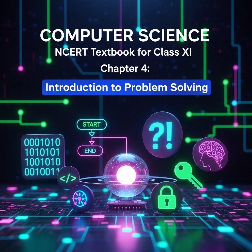 Introduction to Problem Solving – NCERT Class 11 Computer Science Chapter 4 – Algorithms, Flowcharts, Pseudocode, and Control Structures
