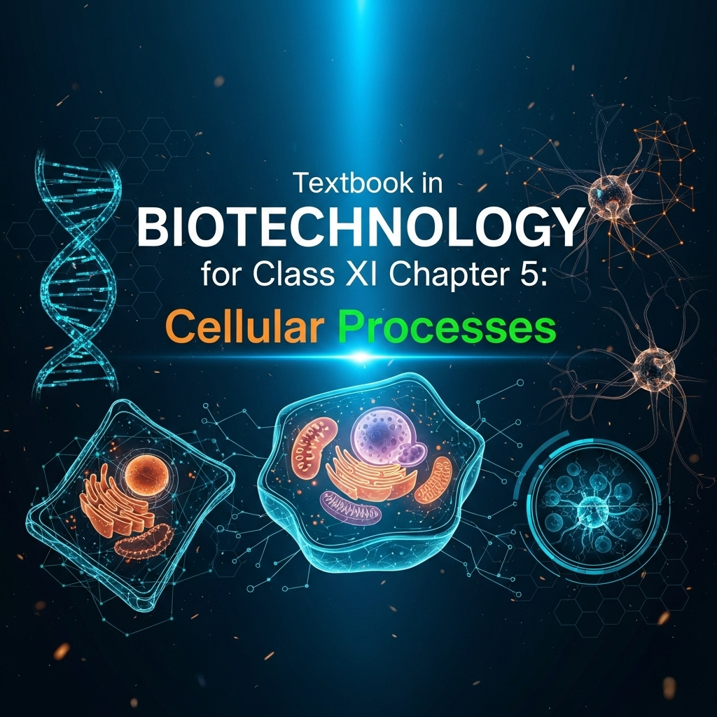 Complete Summary and Solutions for Cellular Processes β NCERT Class XI Biotechnology, Chapter 5 β Signaling, Metabolism, Cell Cycle, Differentiation, Migration, Exercises