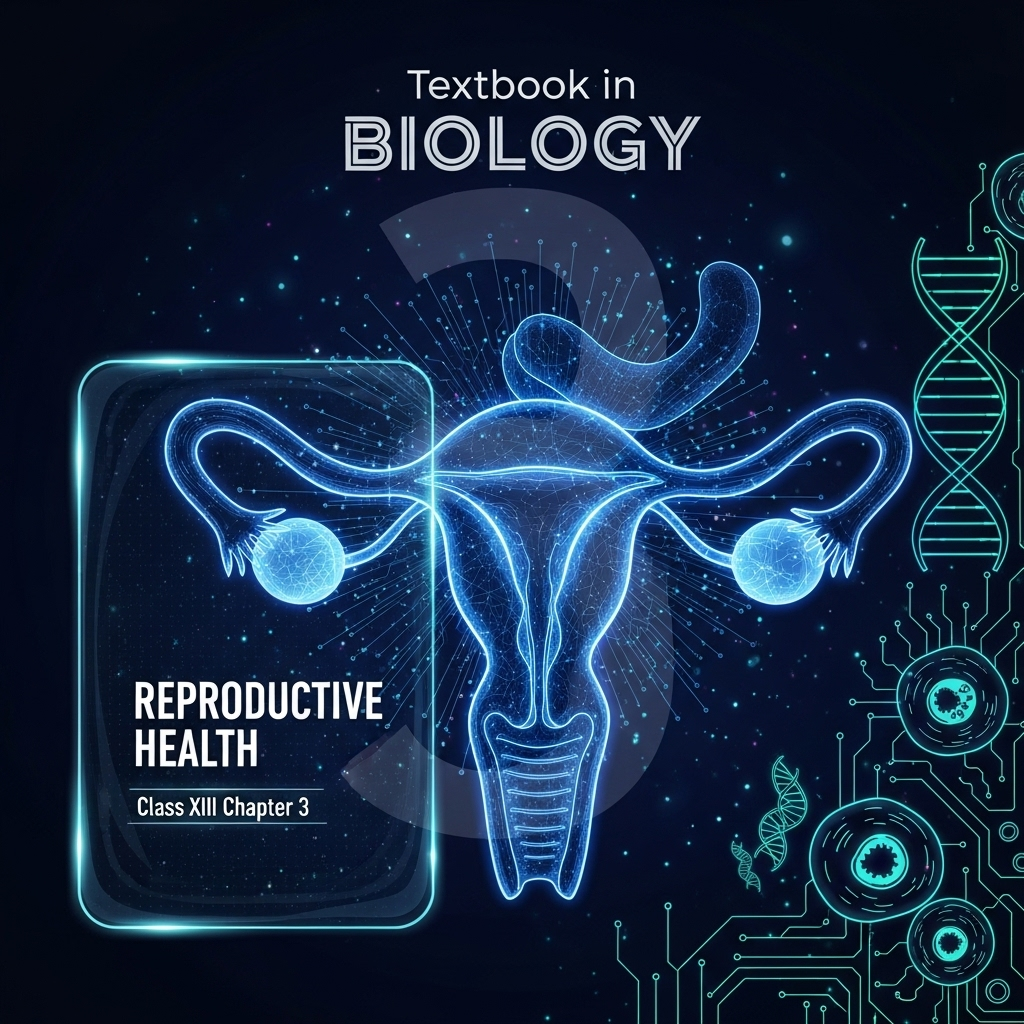 Complete Summary and Solutions for Reproductive Health β NCERT Class XII Biology, Chapter 3 β Problems, Strategies, Birth Control, STIs, Infertility, Exercises