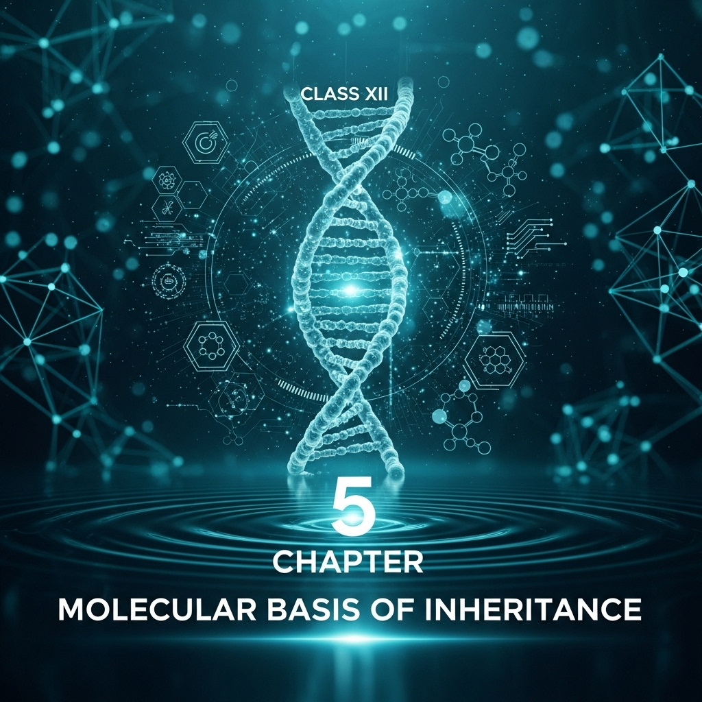 Complete Summary and Solutions for Molecular Basis of Inheritance β NCERT Class XII Biology, Chapter 5 β DNA Structure, Replication, Transcription, Genetic Code, Human Genome Project