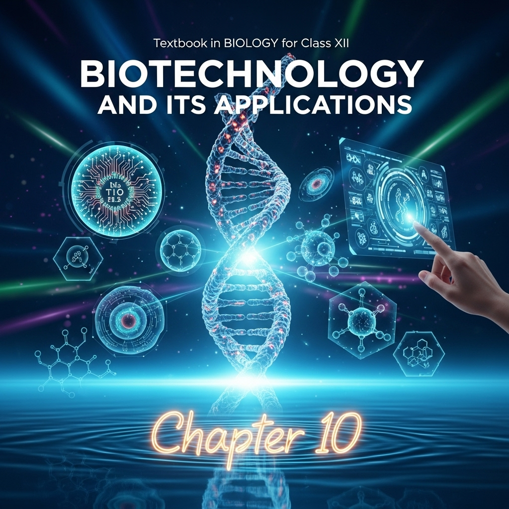 Complete Summary and Solutions for Biotechnology and Its Applications β NCERT Class XII Biology, Chapter 10 β Agricultural Biotechnology, Medical Biotechnology, Transgenic Animals, Ethical Issues