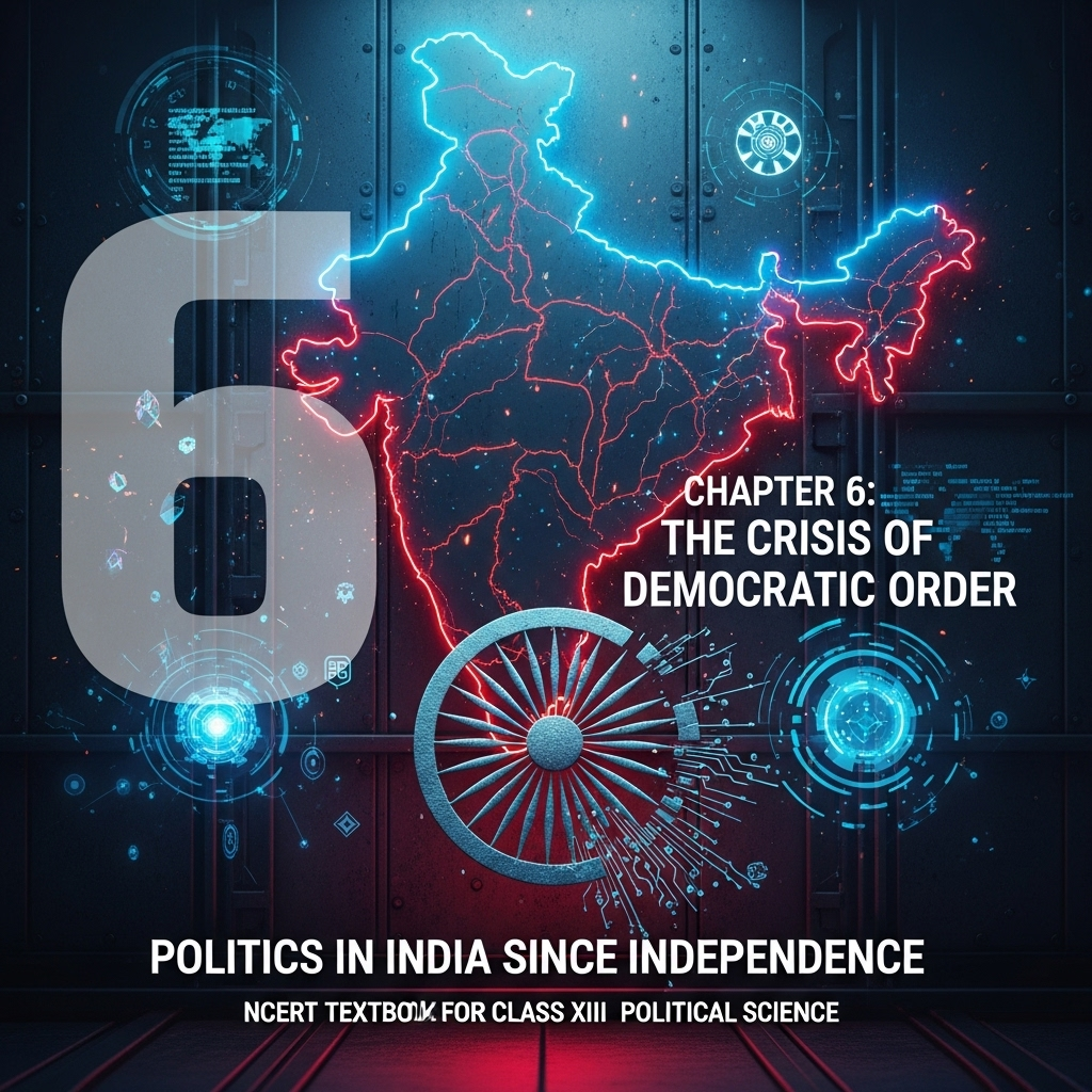 The Crisis of Democratic Order – NCERT Class XII Political Science, Politics in India since Independence, Chapter 6