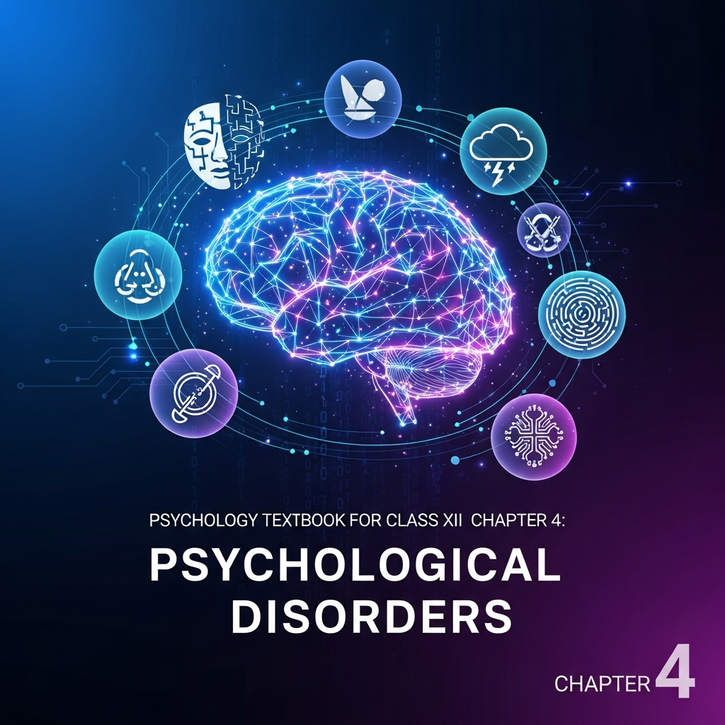 Complete Summary and Solutions for Psychological Disorders – NCERT Class XII Psychology, Chapter 4 – Concepts, Causes, Classification, and Major Disorders